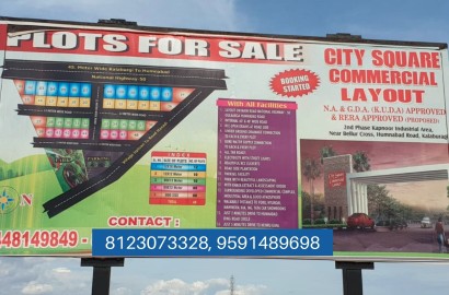 Commercial Plots for sale, near Belur Cross, Humnabad Road, Kalburagi